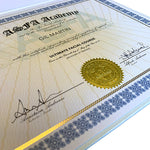ASFA Facial Course Original Certificate
